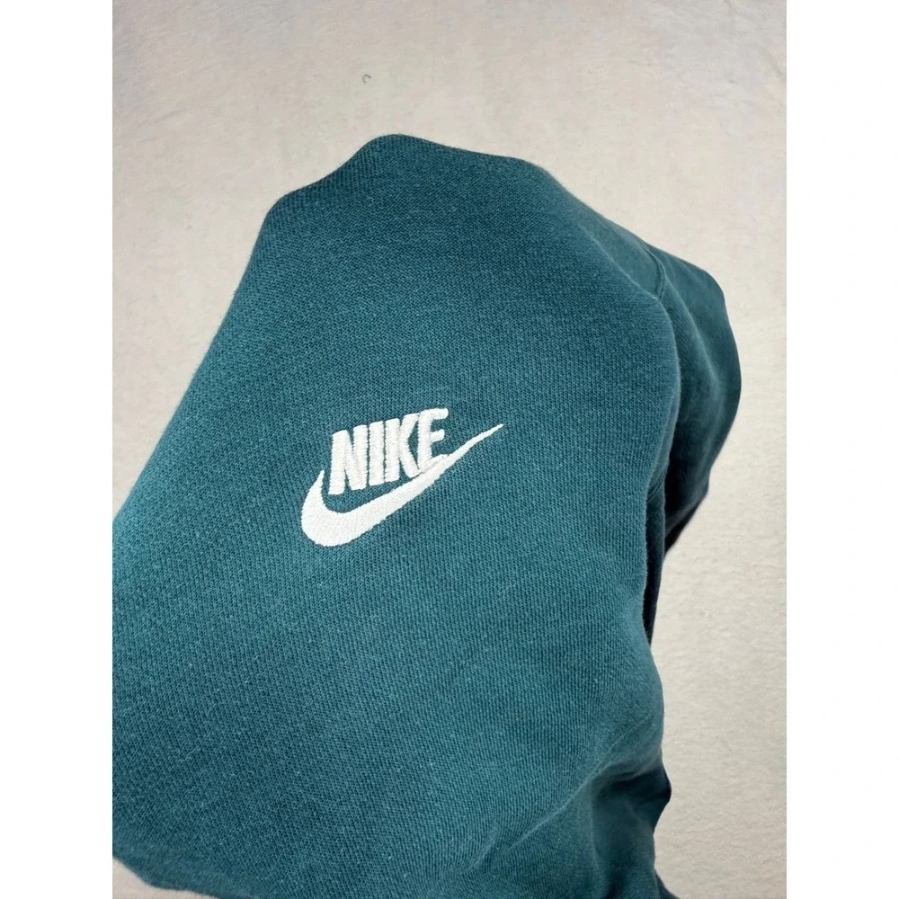 Nike Sportswear Club Fleece Hoodie Mens Medium Teal Green Pullover BV2654-301